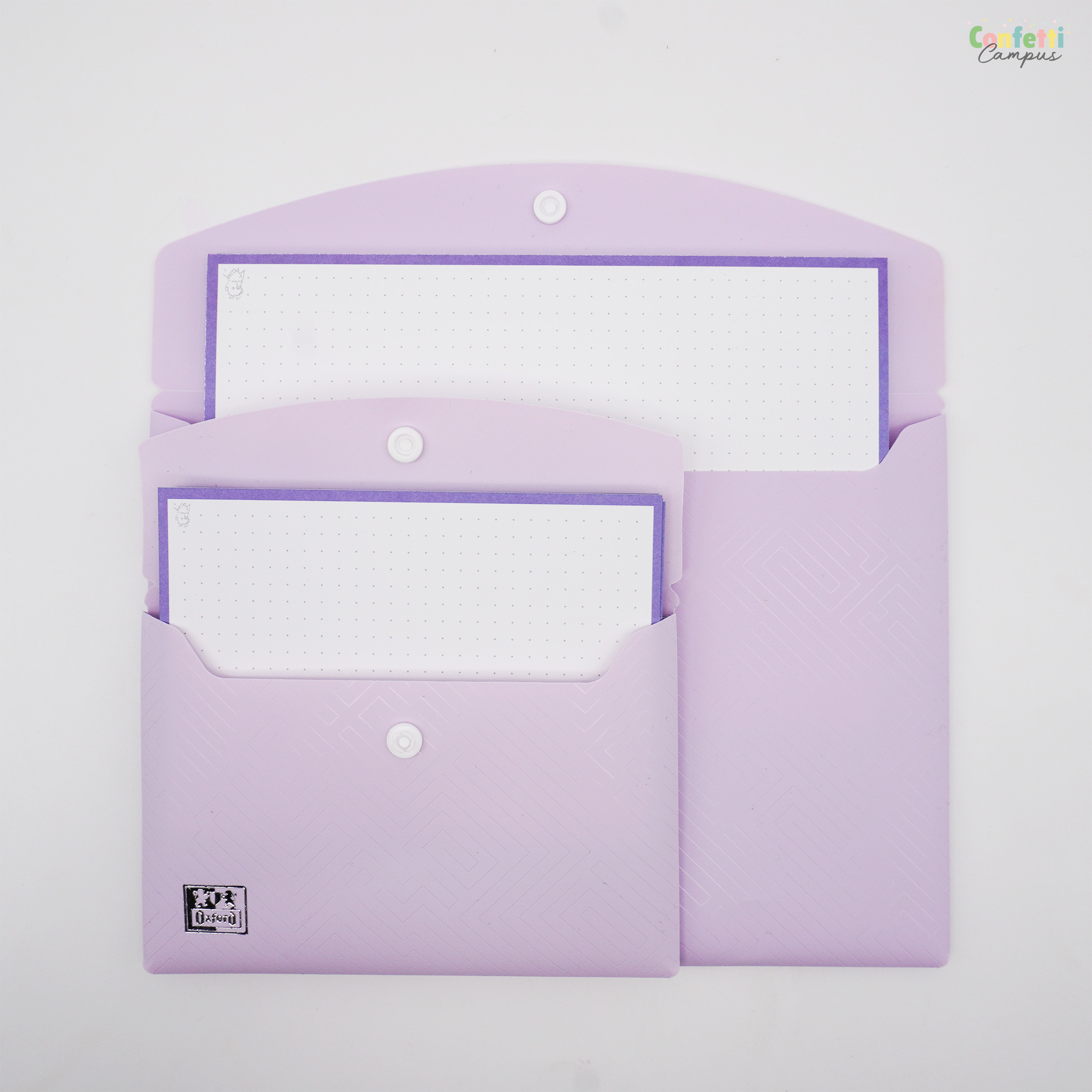OXFORD Karteikarten-Tasche A5 Flieder – Bild 4