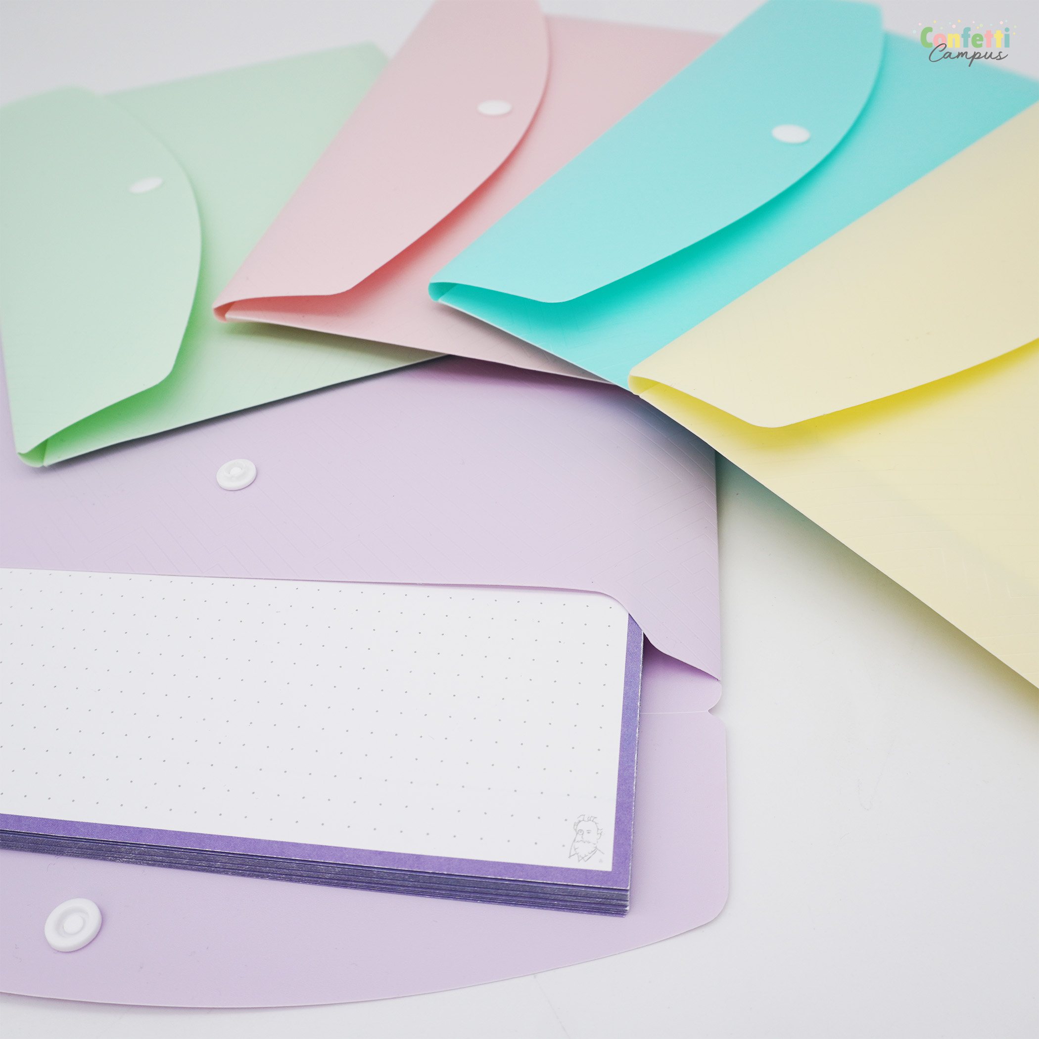 OXFORD Karteikarten-Tasche A5 Flieder – Bild 2