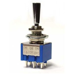 Allparts EP 0080-010 Schalter On/On/On chrom