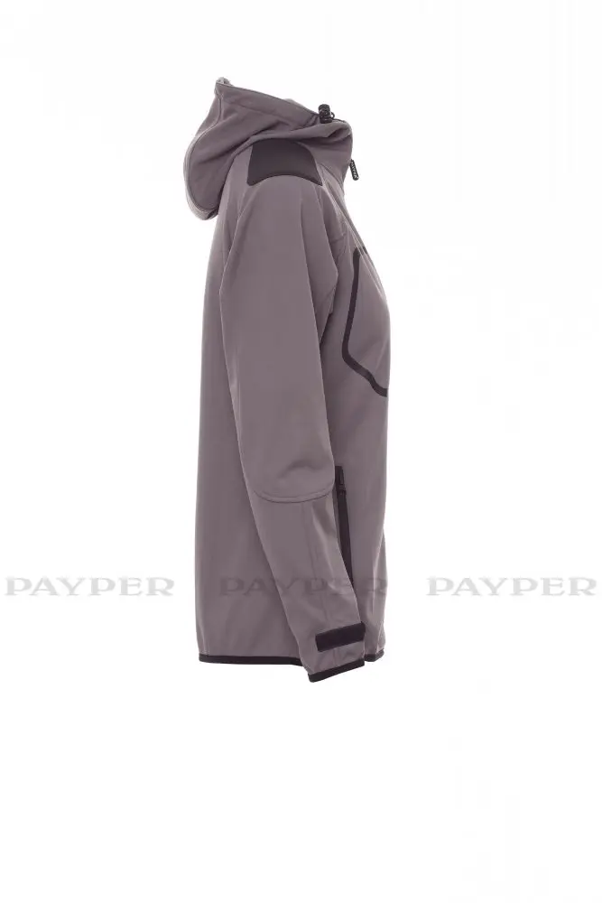 Payper Damen Softshelljacke EXTREME LADY Rauchgrau/Schwarz – Bild 4