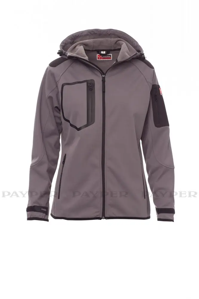 Payper Damen Softshelljacke EXTREME LADY Rauchgrau/Schwarz – Bild 3