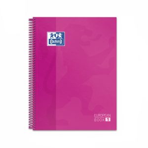 OXFORD EUROPEAN BOOK 1 Hardcover Collegeblock mit Rand Kariert Pink