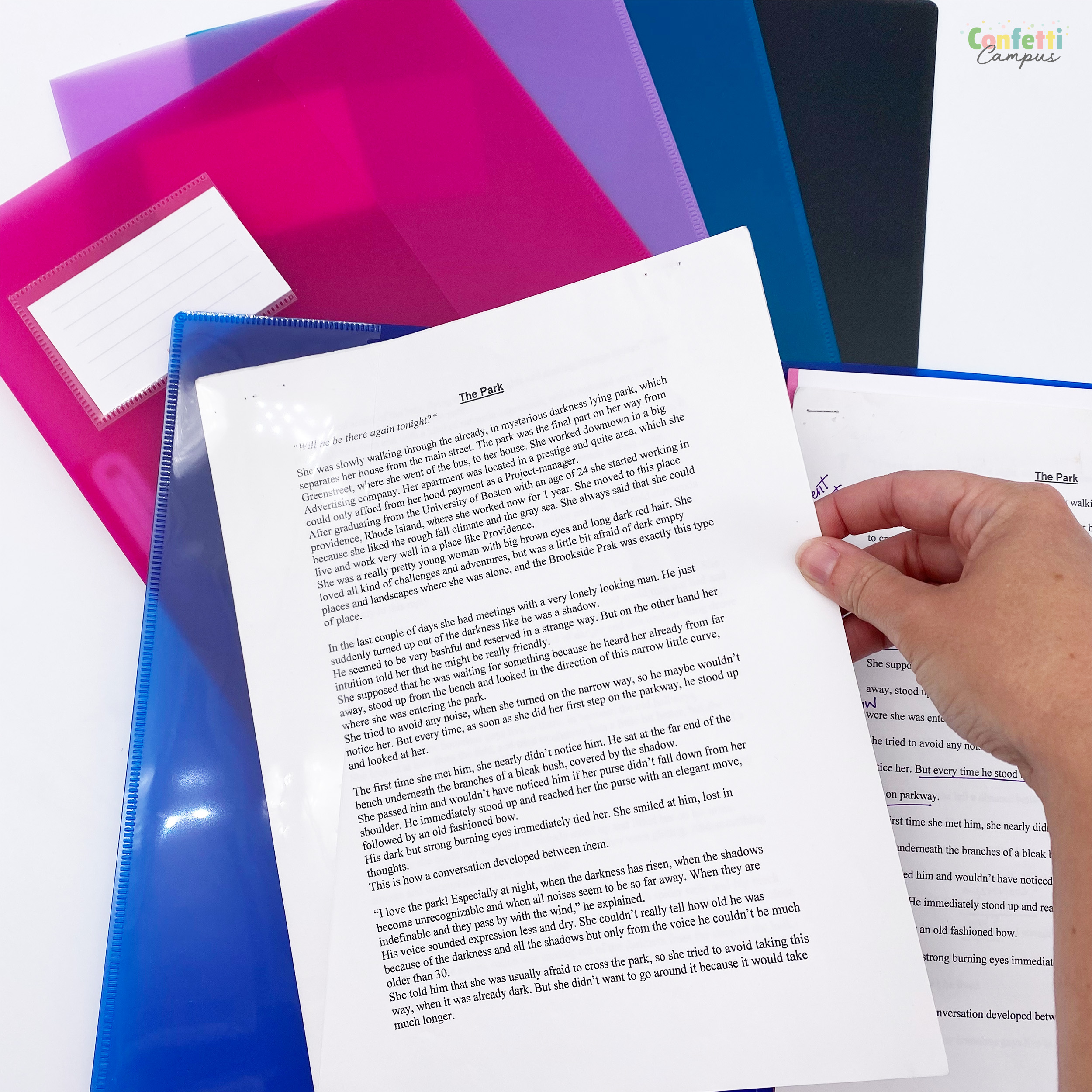 BRUNNEN Schnellhefter FACT! A4 Lila – Bild 3