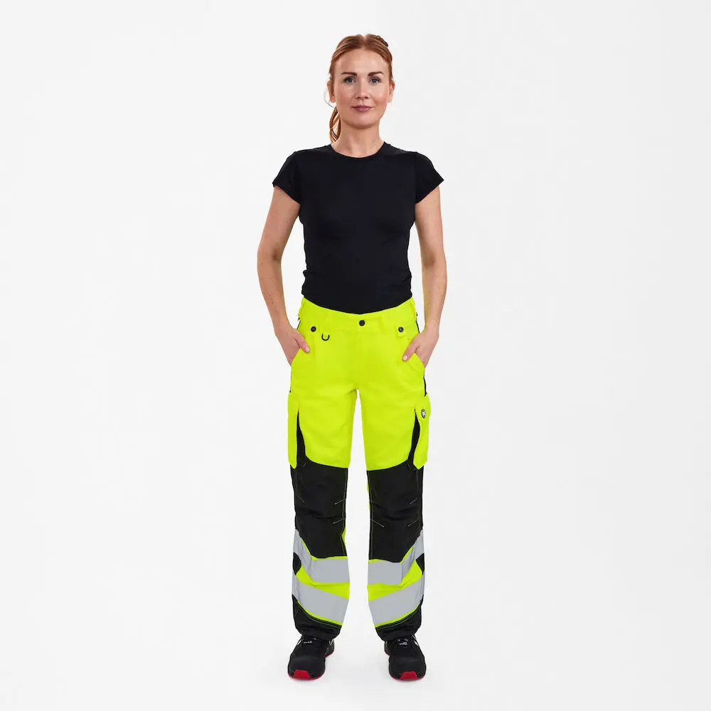 Engel Safety Light Damenhose Neongelb/Schwarz – Bild 6