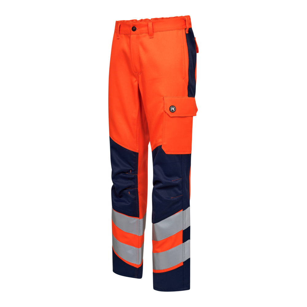 Engel Safety+ Multinorm Bundhose Fluoorange/Blau – Bild 4