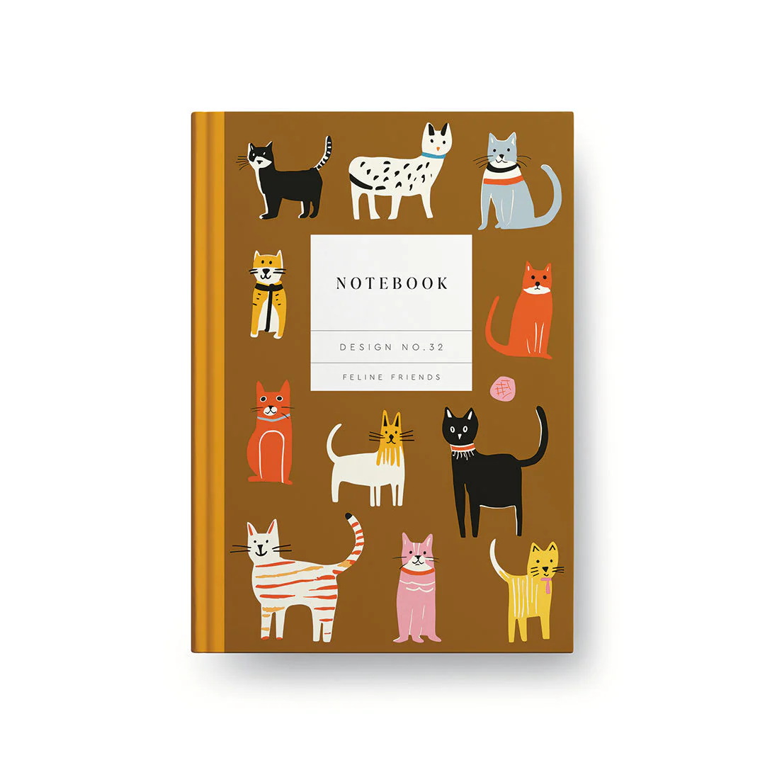 OHH DEER Hardcover Notizbuch Liniert Katzen