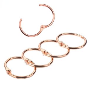 Karteikarten-Ringe 5er Pack Roségold