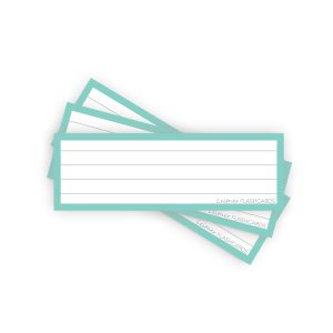 Leitner Flashcards Karteikarten Vokabeln Pastell Mint Liniert