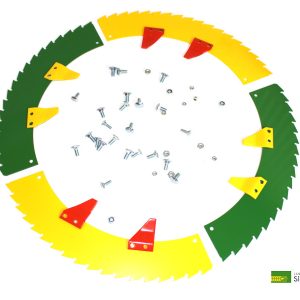 Messersatz mit Beschichtung 10 RH, Schrauben und Räumer 475