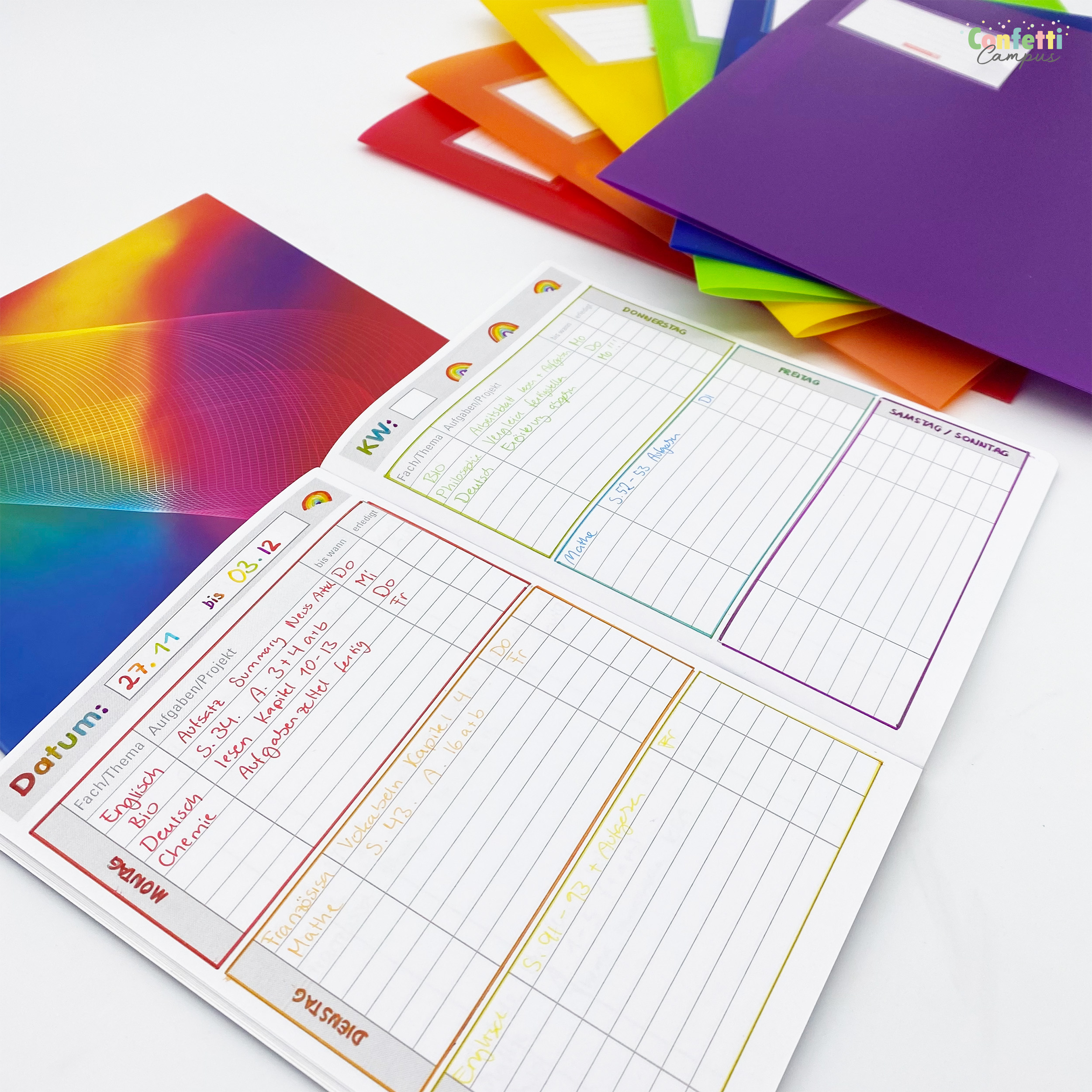 OXFORD Hausaufgabenheft A5 Pflaume – Bild 2