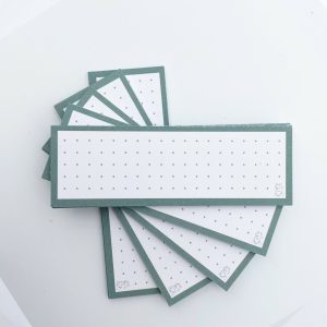 Leitner Flashcards Karteikarten Vokabeln Dotted Tannengrün