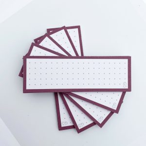 Leitner Flashcards Karteikarten Vokabeln Dotted Weinrot