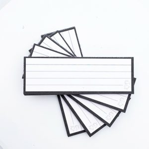 Leitner Flashcards Karteikarten Vokabeln Schwarz Liniert