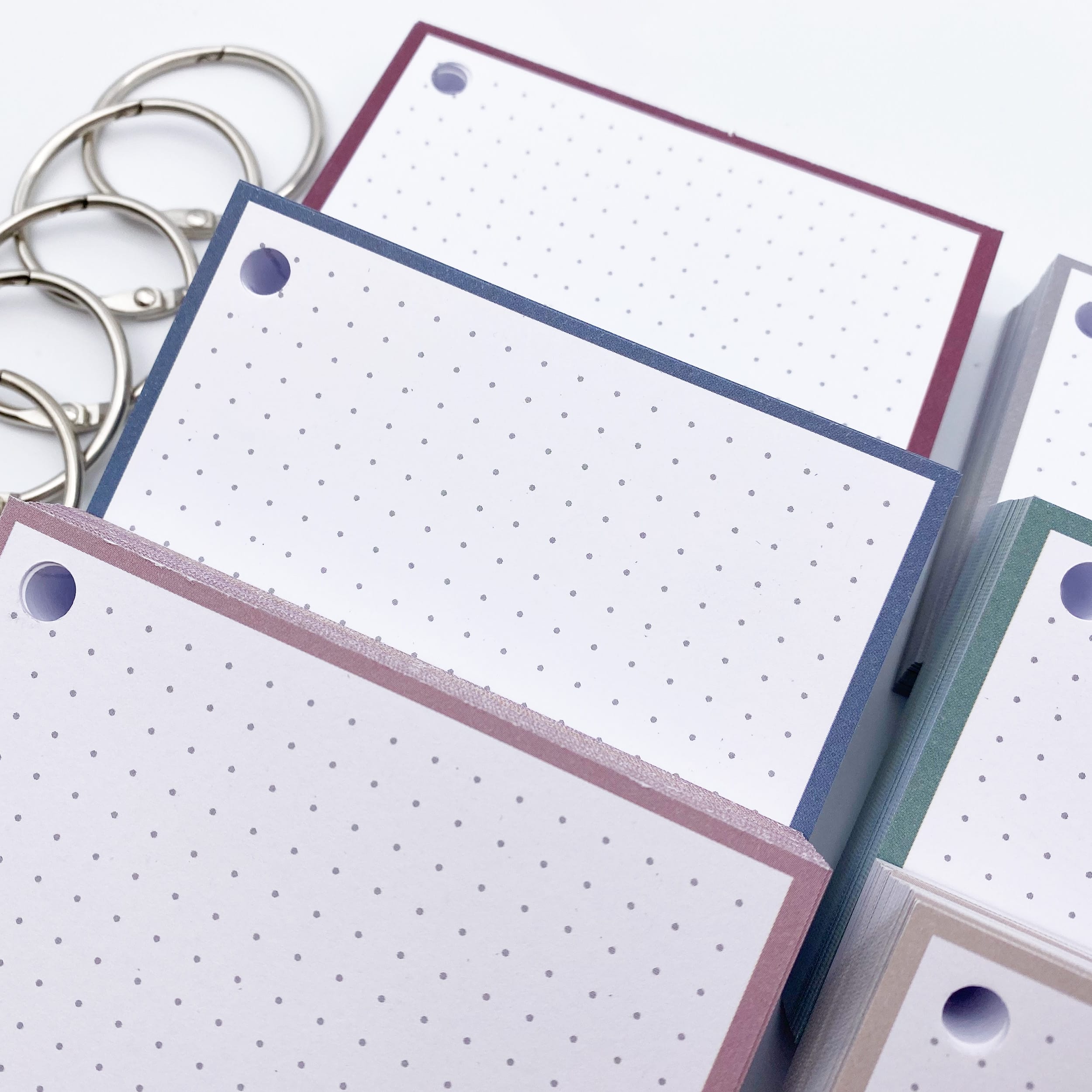 Natural Colour Pack: Set mit 300 Leitner Flashcards Dotted Karteikarten A7 – Bild 5