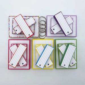 Mix & Match Sparpaket Leitner Flashcards mit 1000 bunten Karteikarten