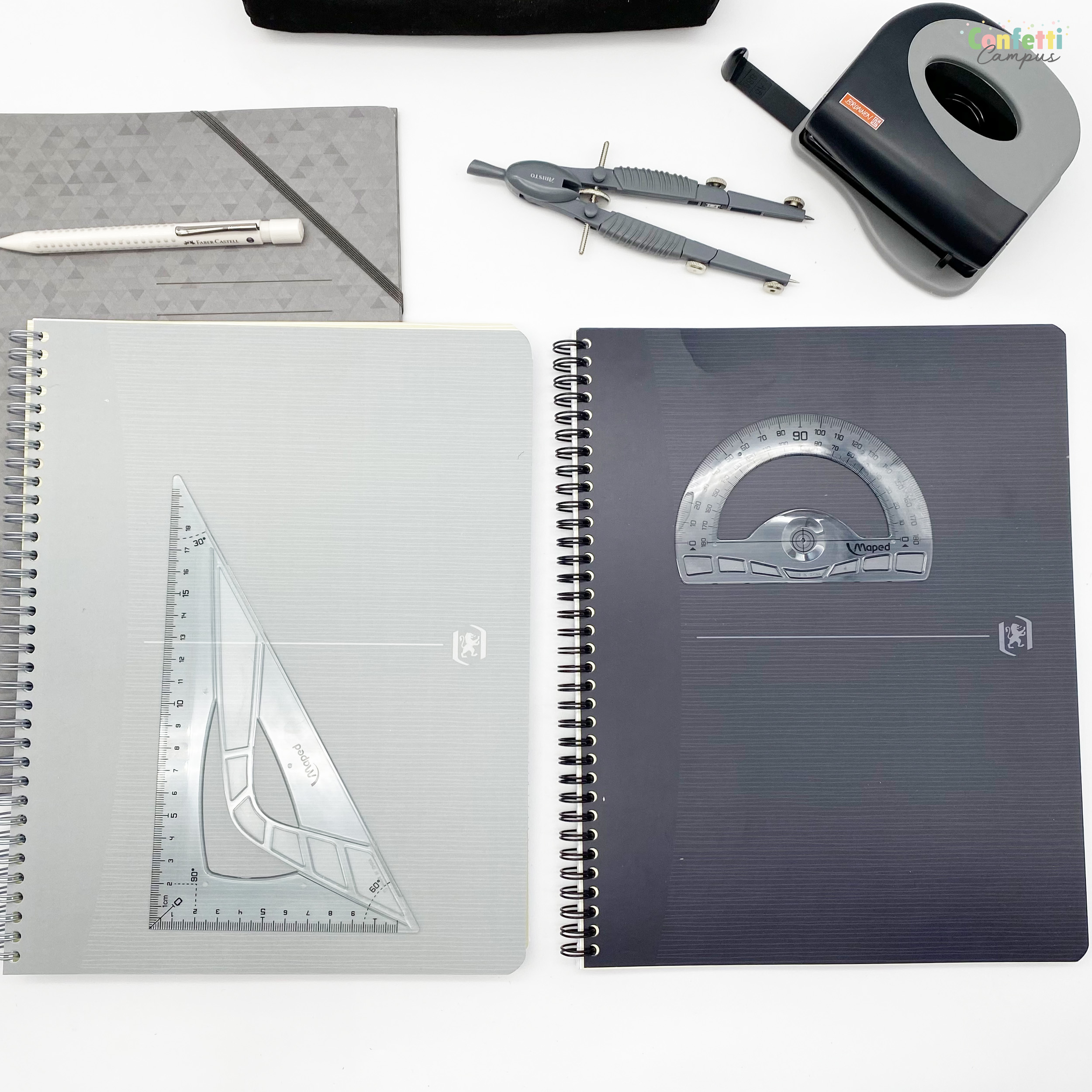 OXFORD Origins Premium Collegeblock A4 Liniert Grau – Bild 4