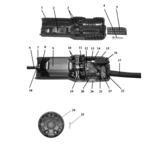 Motor für Kombi SR 250 / RS 250 / Robusta / 1400-1-TD