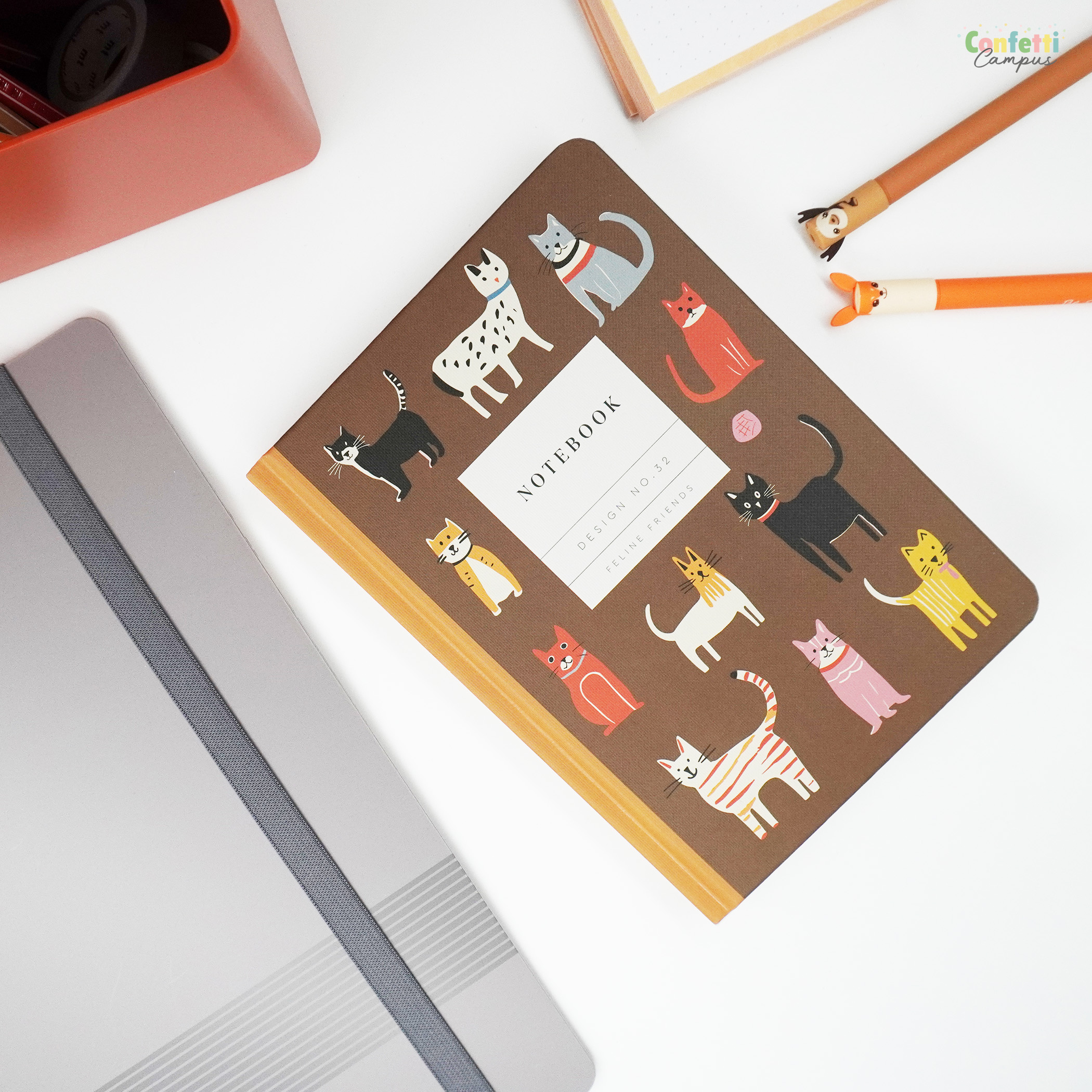 OHH DEER Hardcover Notizbuch Liniert Katzen – Bild 2