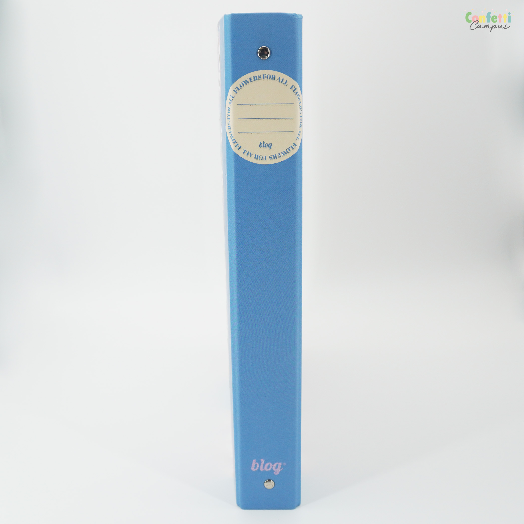 ANCOR Ringbuchordner Rückenbreite 4cm Blumen Hellblau – Bild 6