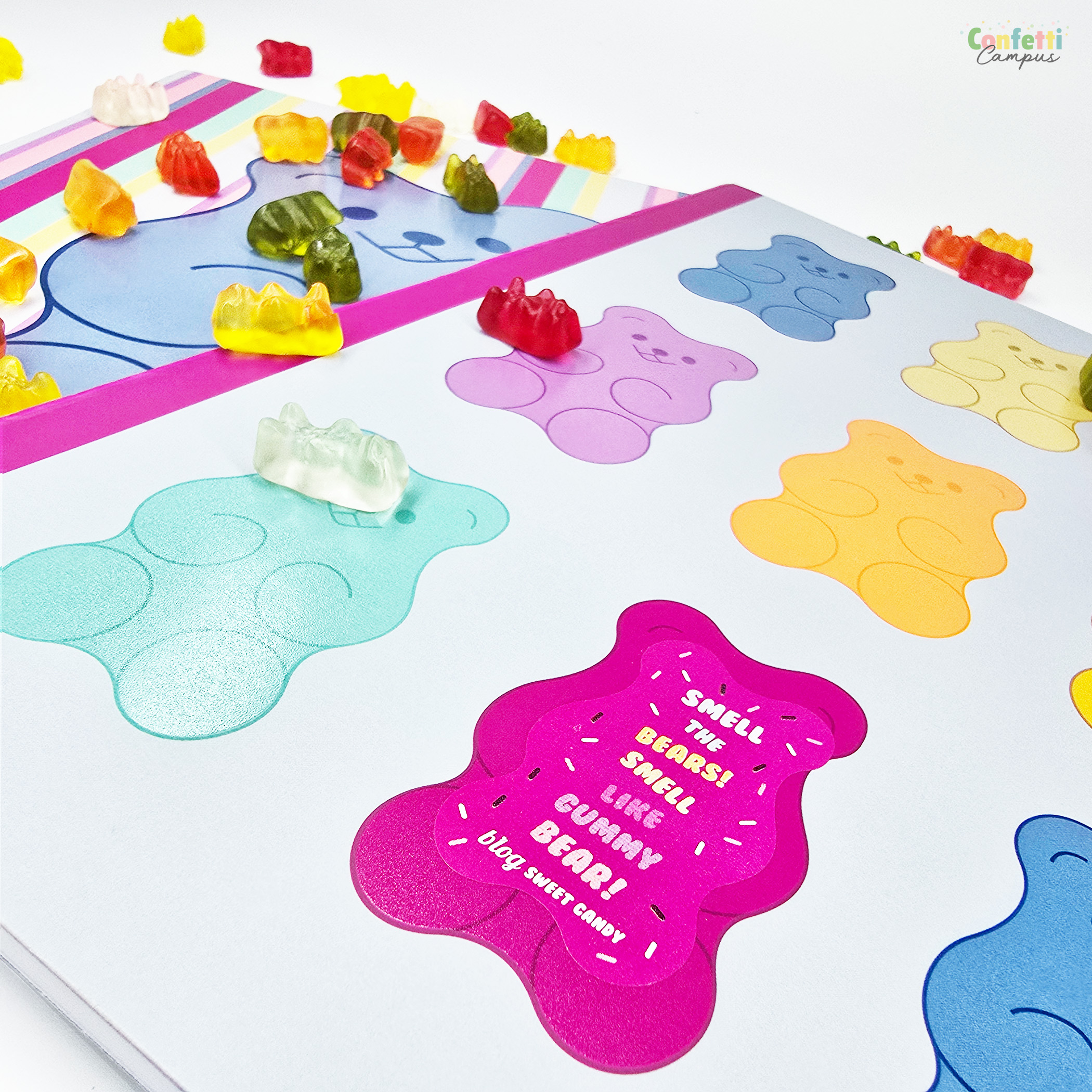 ANCOR Extra dickes Schulheft A4 Liniert Riechie-Bären – Bild 2