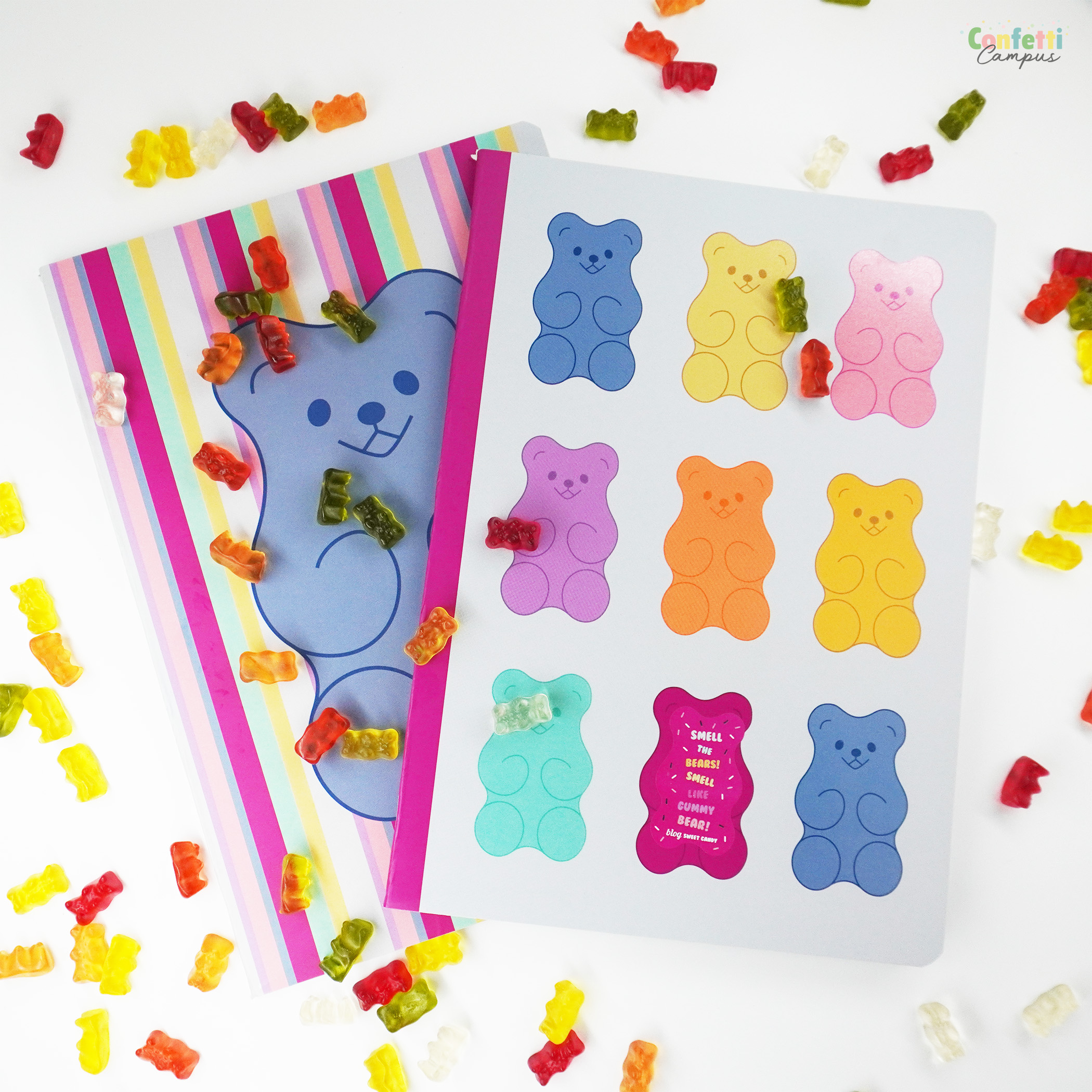 ANCOR Extra dickes Schulheft A4 Liniert Riechie-Bären – Bild 4