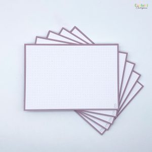 Leitner Flashcards Karteikarten A5 Dotted Altrosa