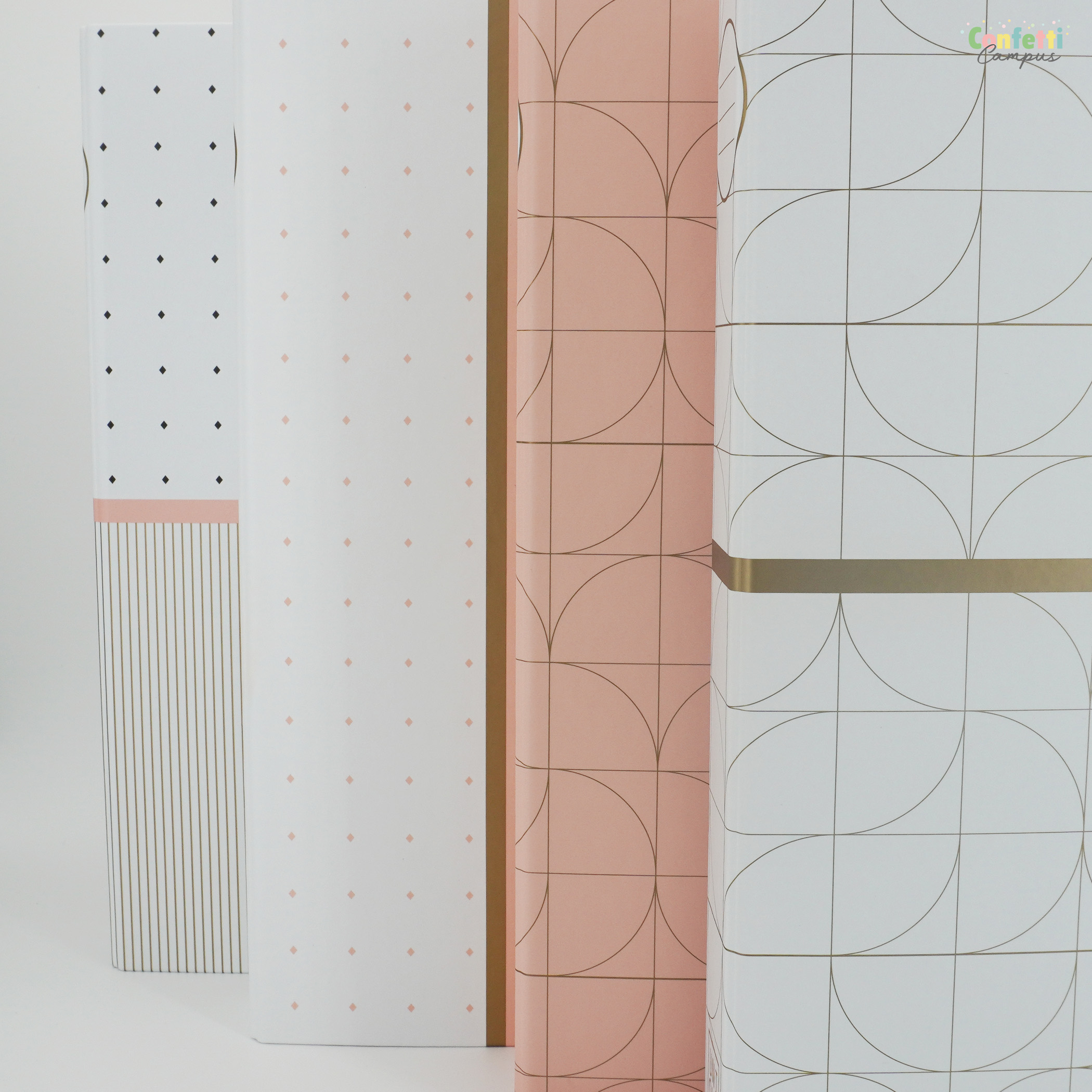 ANCOR Ringbuchordner Rückenbreite 4cm Weiße Kreise – Bild 7