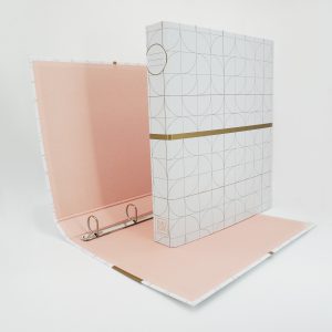 ANCOR Ringbuchordner Rückenbreite 4cm Weiße Kreise