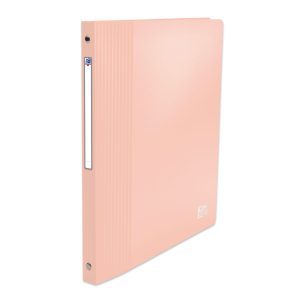 Oxford School Life Schmales Ringbuch Plastik A4 Pastell Rosa