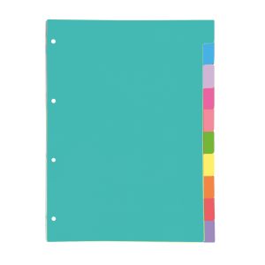 Oxford Strongline Register 10 Ordner-Trennblätter in 10 Farben Plastik