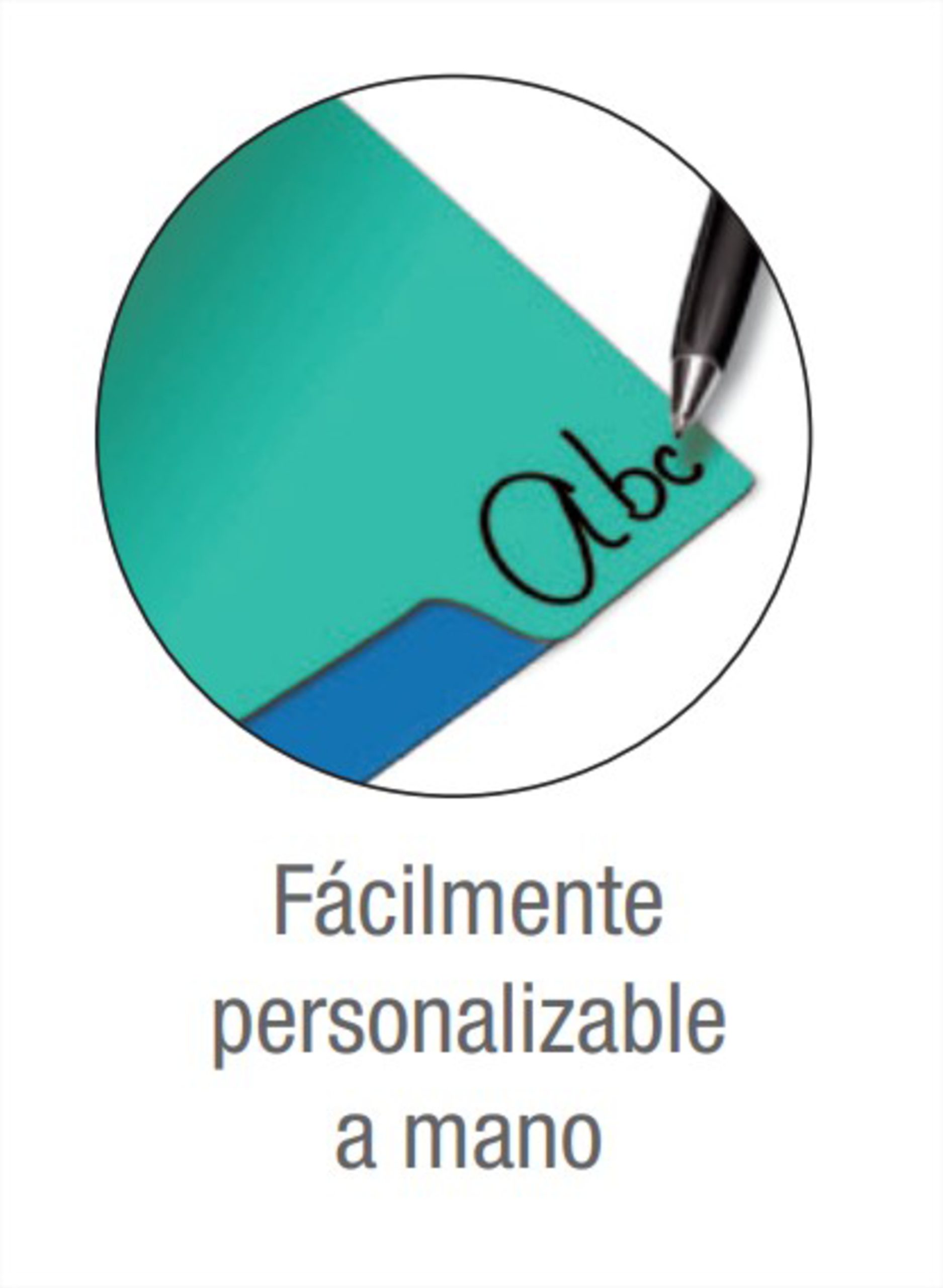 Oxford Strongline Register 5 Ordner-Trennblätter in 5 Pastellfarben – Bild 3