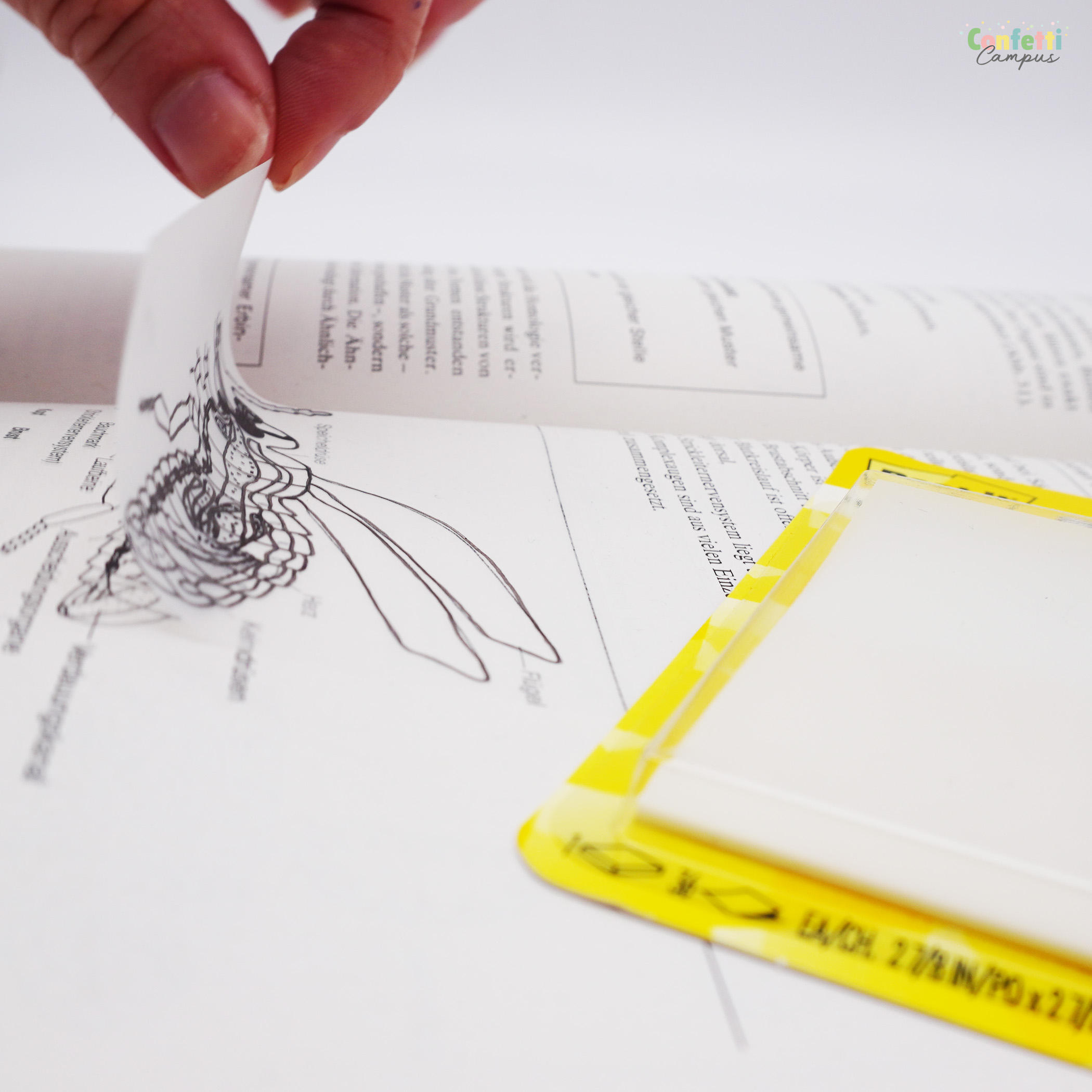 POST-IT durchsichtige Haftnotizen 73mmx73mm transparent – Bild 5