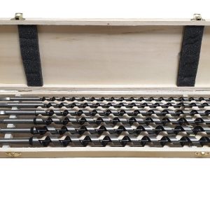 Schlangenbohrer-Satz Lewis in Holzkasette 6 tlg. Ø 10 – 20mm x 460mm 380409506