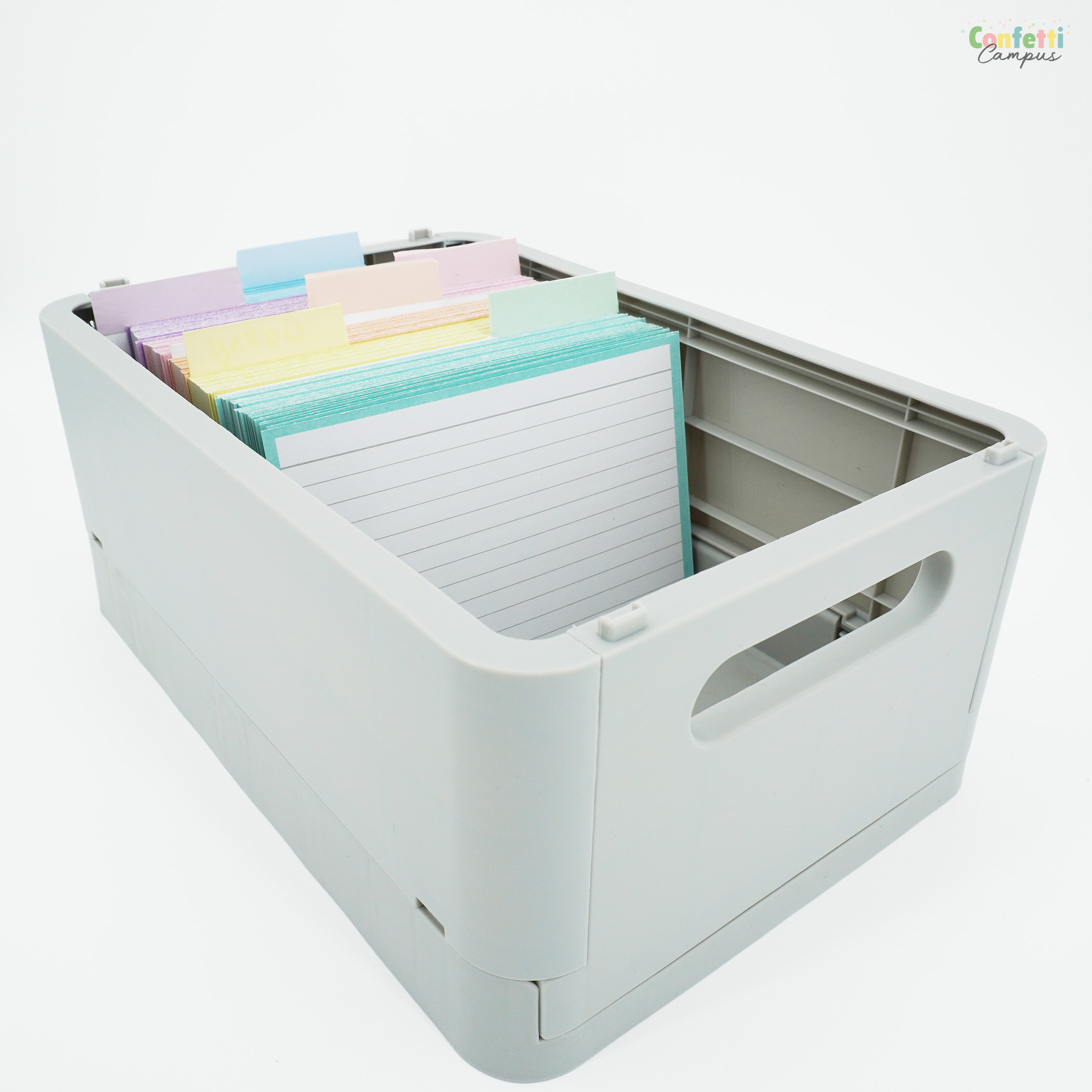 Leitner Flashcards Karteikarten A6 Pastell Mint Liniert – Bild 2