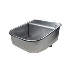 Abreuvoir pour chevaux 2 litres en acier inoxydable avec robinet à flotteur