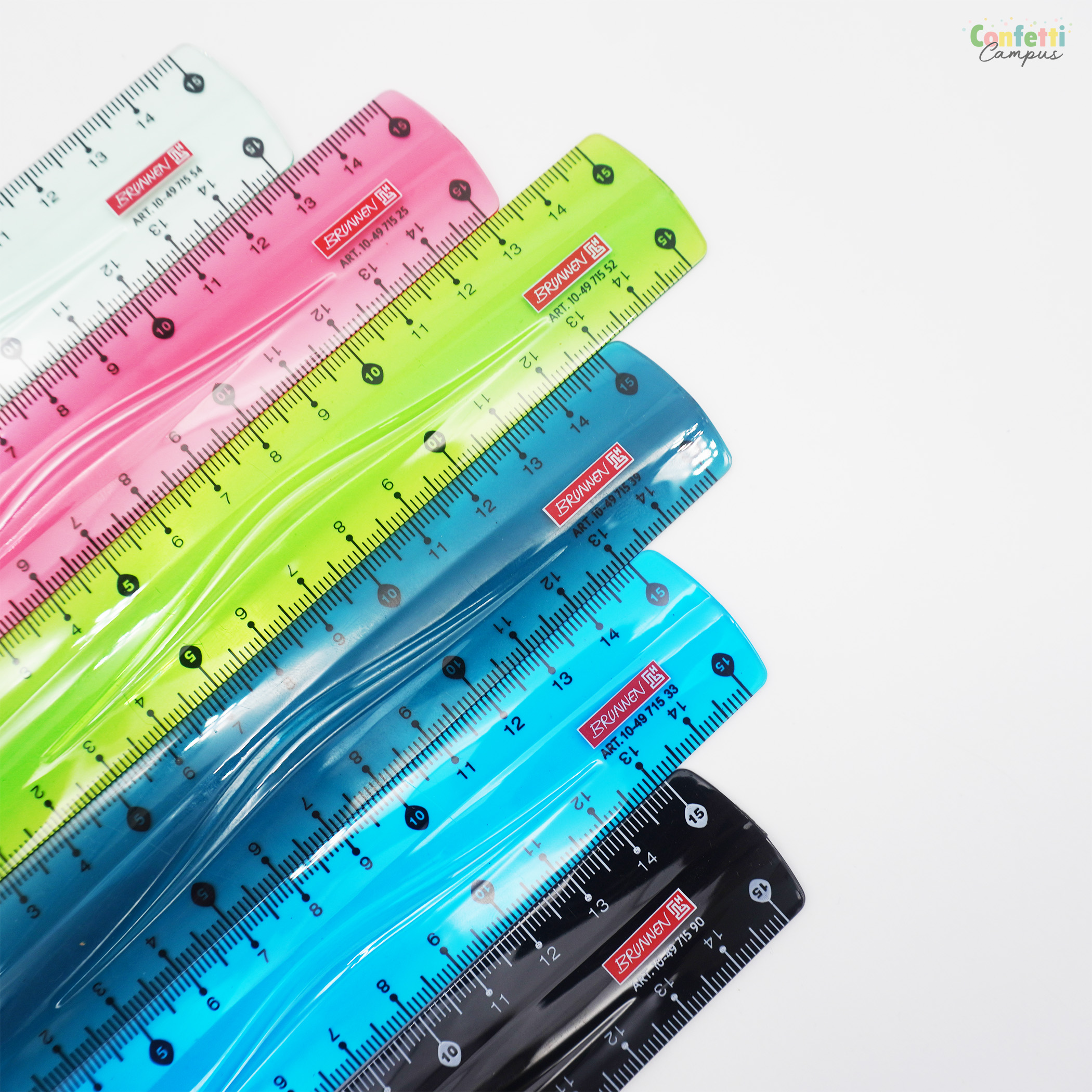 BRUNNEN Lineal 15cm Mint – Bild 2