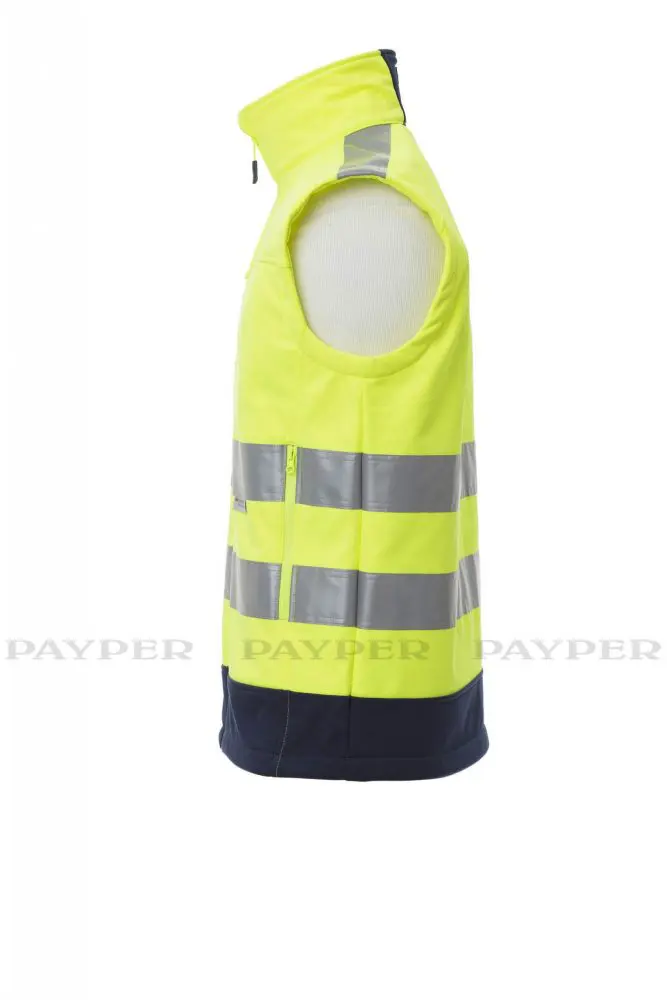 Payper TRAFFIC Softshell Warnwetse Unisex Neongelb – Bild 5