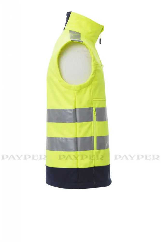 Payper TRAFFIC Softshell Warnwetse Unisex Neongelb – Bild 3