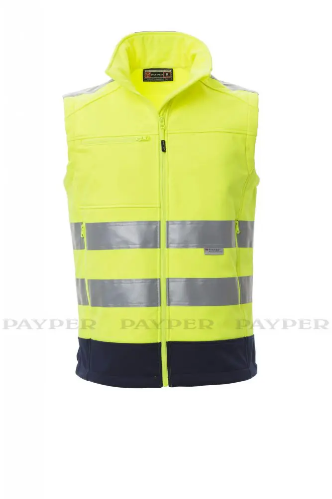 Payper TRAFFIC Softshell Warnwetse Unisex Neongelb – Bild 2