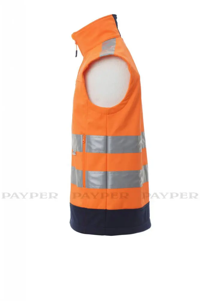 Payper TRAFFIC Softshell Warnwetse Unisex Warnoarnge – Bild 6