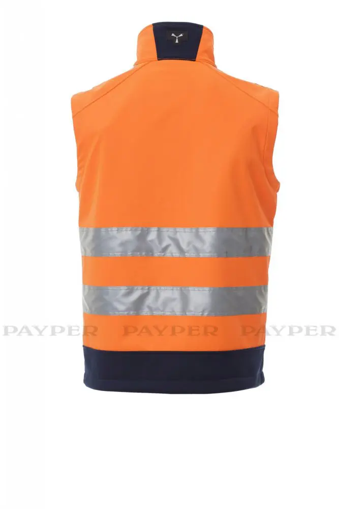 Payper TRAFFIC Softshell Warnwetse Unisex Warnoarnge – Bild 5