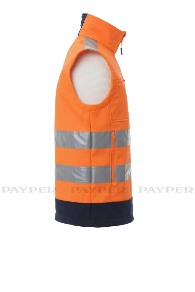 Payper TRAFFIC Softshell Warnwetse Unisex Warnoarnge – Bild 4