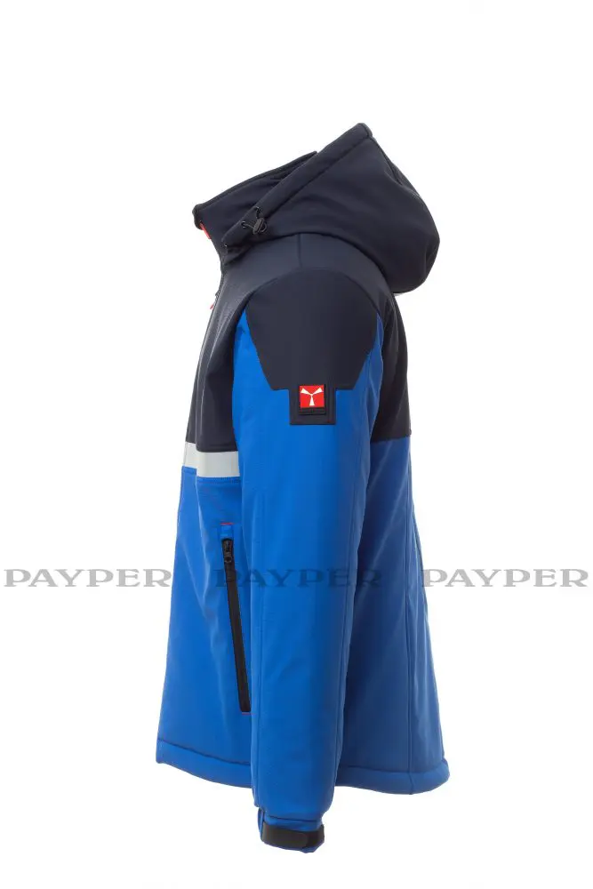 Payper WISE PAD Wintersoftshell Jacke Unisex Königsblau/Schwarz – Bild 2