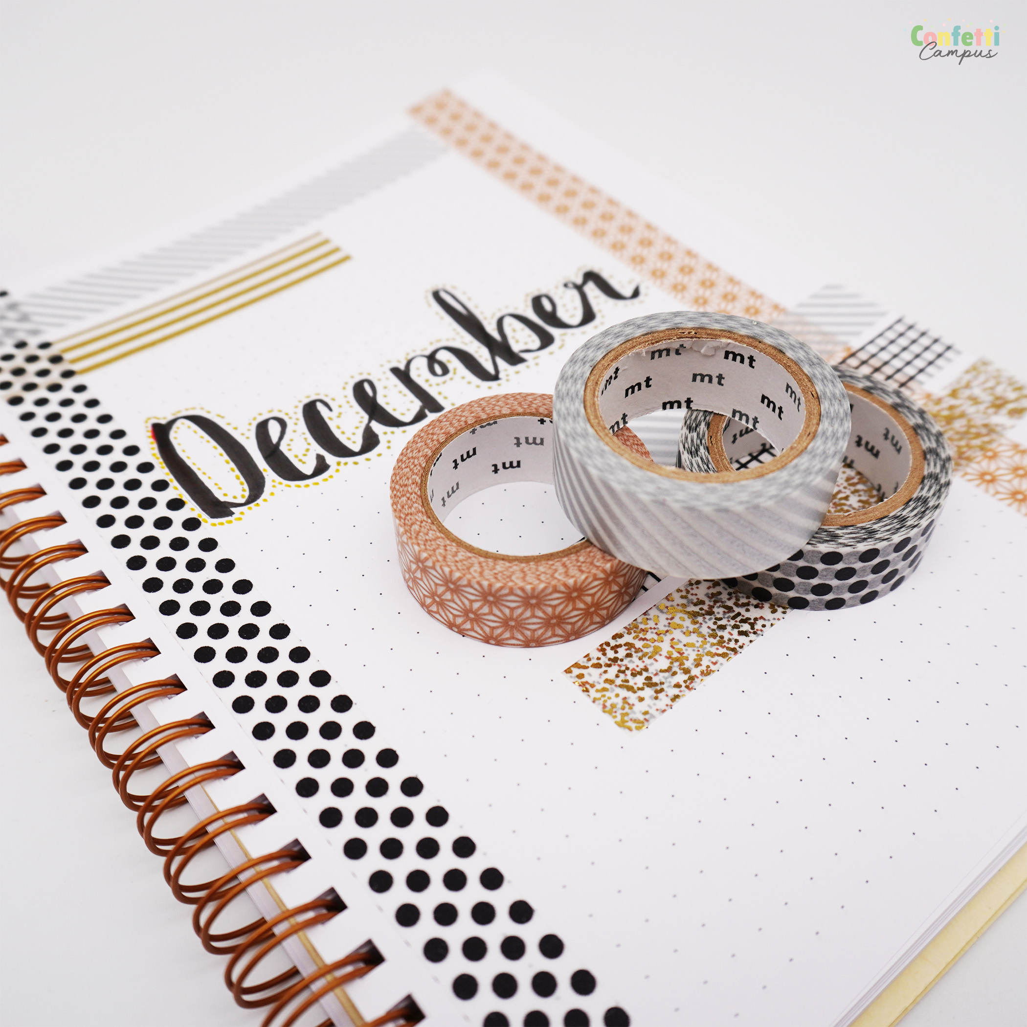 mt Washi Tape 3er Set Elegantes Fest – Bild 2
