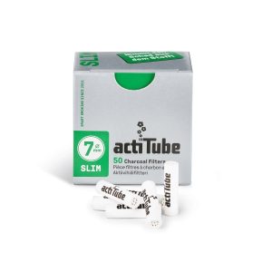 acti Tube – Aktivkohlefilter 7mm 50er / Weiß