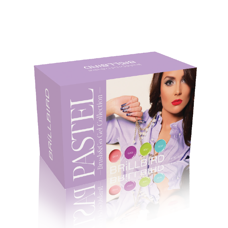 Pastellfarben Brush&Go Farbegel Set