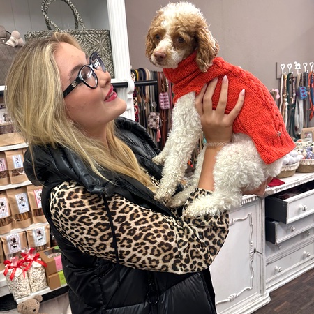 hunde cashmere sweater hermes orange – Bild 5