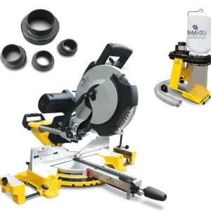 BAMATO Zug- Kapp- und Gehrungssäge KP-305 + Absauganlage AB-550