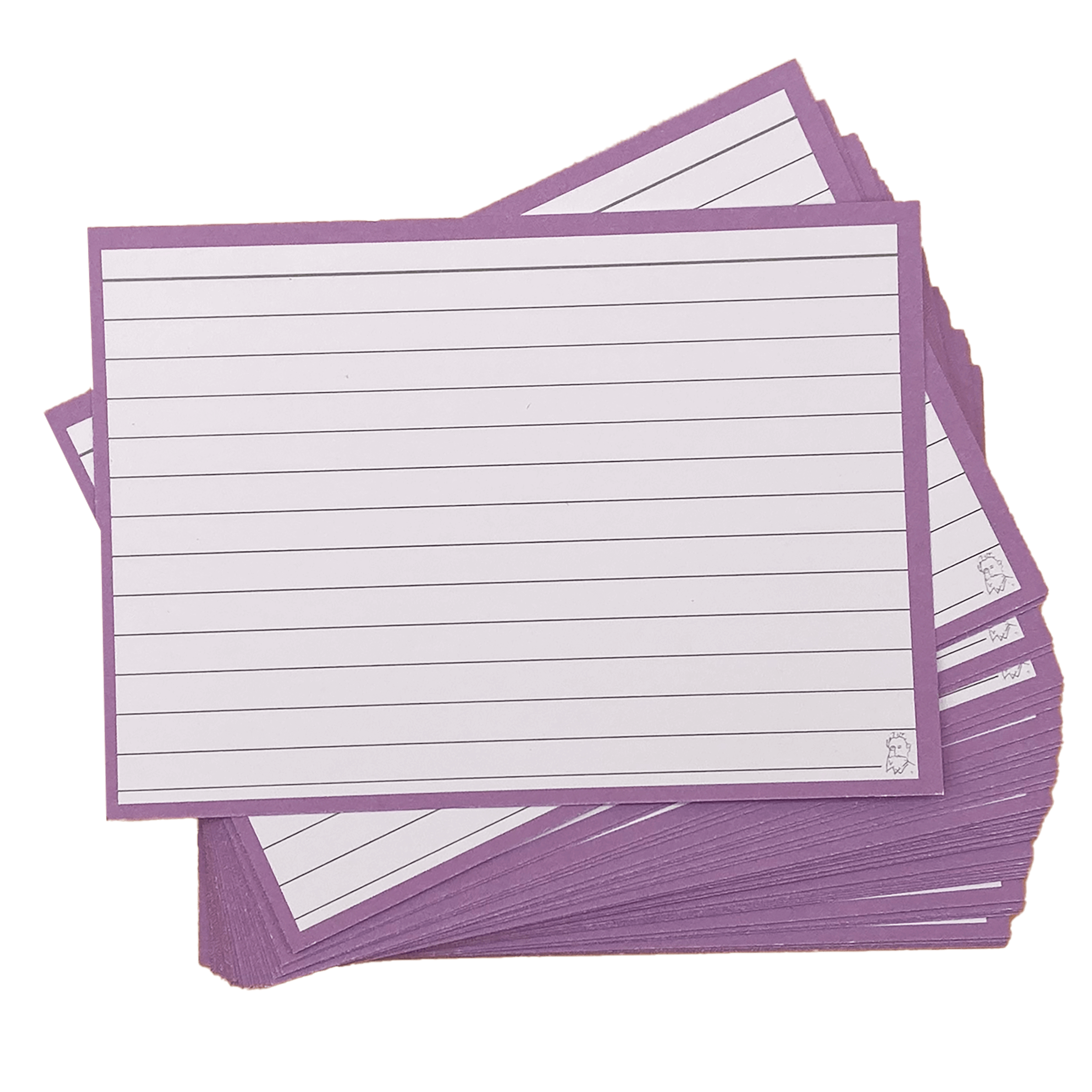 Leitner Flashcards Karteikarten A6 flieder liniert – Bild 7