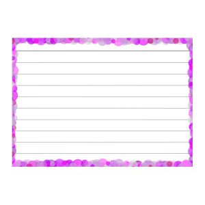 Leitner Flashcards Karteikarten A7 Confettispezial flieder liniert